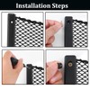 4pcs Campervan Storage Nets Large Size Car Elastic String Mesh