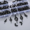 100 Pcs Wing Nuts Assortment Kit, carbon steel Wingnuts, Butterfly