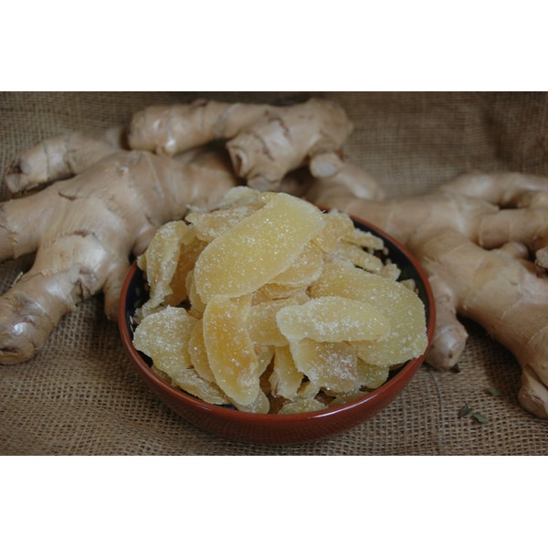 Naturix24 Candied Ginger Sliced - 250g Bag