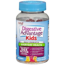 Schiff Digestive Advantage Kids Daily Probiotics Gummies Natural Fruit 60 EA