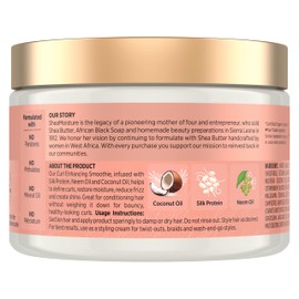 SheaMoisture Smoothie Curl Enhancing Cream Coconut and Hibiscus for Thick, Curly Hair Sulfate Free and Paraben Free 12 oz