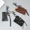 Rockyu Keychain, Men's, Genuine Leather, Stylish, For Outdoors, Convenient, With