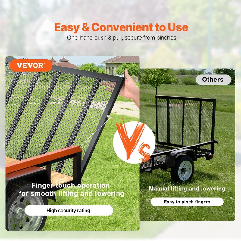 VEVOR Trail Tailgate Lift Assist, Max 180 lbs Load Capacity,