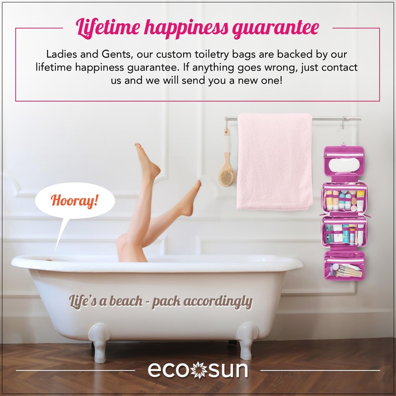 Eco Sun Hanging Travel Toiletry Bag — Designed in Hawaii