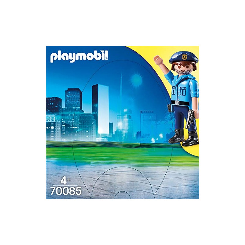 PLAYMOBIL 70085 Children’s Colourful Easter Egg Policeman with Sniffer Dog