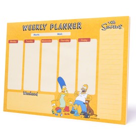 Grupo Erik Weekly Planner Pad A4 Calendar Planner The Simpsons Desk Calendar Pad – Calendar Planner – Table Planner A4 Desk Calendar without Date – Desk Pad Paper