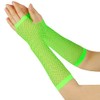 Seeksmile 80's Party Accessory Net Fingerless Fishnet Gloves (Green)