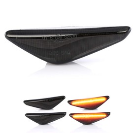 2 x LED Side Indicators, Flashing Light, Dynamic Running Indicator, Mudguard Indicator with E-Mark, V-170154LG