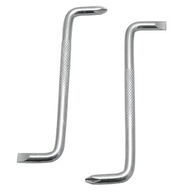 BLLNDX Offset Screwdriver 2PCS Double Ended Right Angle Screw Drivers Phillips and Flat Head Z Shaped Screwdrivers