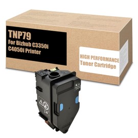 SSBY TNP-79 Compatible Toner Cartridge for Konica Minolta TNP79 TNP79K TNP79C TNP79M TNP79Y, Work with Bizhub C3350i C4050i Printer Black