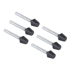 CoCud Toggle Clamp Rounded Spindle Tip, M10 Thread Diameter 87mm Total Length, Rubber Head Carbon Steel, 6-Pieces