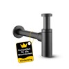 Bürstenking Universal Design Siphon for Washbasins and Washbasins, Easy Assembly