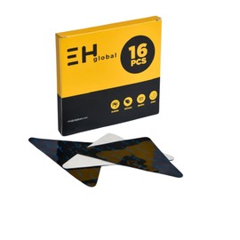 EHGlobal Rug Grips - Smart Triangle Design Non-Slip Pads for Area Rugs, Double-Sided Reusable Carpet Tape for Hardwood Floors and Tiles, 16 Pcs