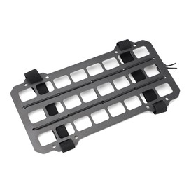 UHANBUT Vehicle Rigid MOLLE Panel, Car Sun Visor Organizer Tactical Gear Rack, EDC Pouch Tool Holster Truck Equipment Mount Plate, Auto Interior Modular Storage Shelf Accessories (Visor Panel)