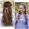 CustomyLife 2Pcs Pink Lace Hair Bows Cute Coquette Bow Clips