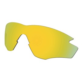 Predrox Gold Mirror M2 Frame Lenses & Rubber Kits Replacement for Oakley Sunglass OO9212 Polarized