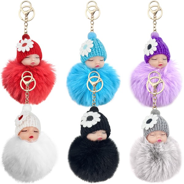 GZLCEU Sleeping Baby Key Chain, 8 x 8 x 12