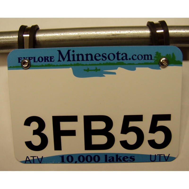 ATV/UTV License Plate Custom Mounting System (C-Grips) (3/4")