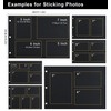 Giiffu Scrapbook Inner Pages, Black Refilled Pages for DIY Scrapbook