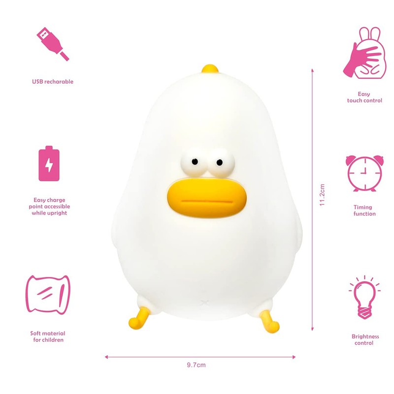 Little Chicken Companion Sleep Light Smart Pat Silicone Lamp Bedroom