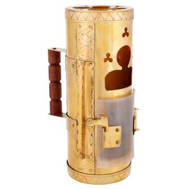 Brass Lantern with Horn Door