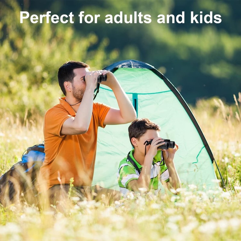 DRANBOL 12X25 Mini Pocket Binoculars for Adults Kids, Small Compact