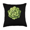 Iceberg Lettuce Pixel Art Throw Pillow