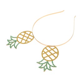 STOBOK Beach Headband for Women Creative Pineapple Festival Hair Accessory for Tropical Parties Bright Lightweight Decorative Style