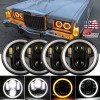 Bricologht For Volvo VHD 2001-2019 4x 5-3/4" 5.75 Inch LED