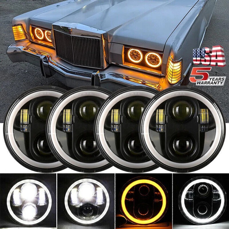 Bricologht For Volvo VHD 2001-2019 4x 5-3/4" 5.75 Inch LED