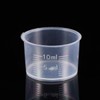 TOYANDONA Disposable Measuring Cup Set Pack of 100 Clear Cups