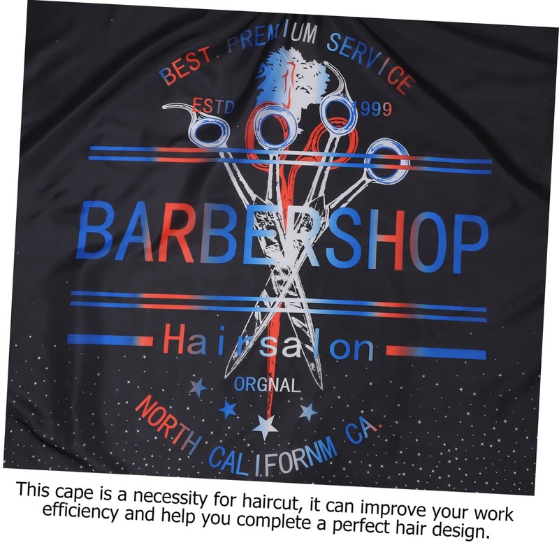 TOVINANNA Hair Cutting and Dyeing Cape for Barber Black Stylish