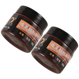 Hohopeti Leather Recoloring Balm Kit for Couches Leather Repair and Restoration Waterproof 2-Color Options for Furniture Car Seats and Shoes
