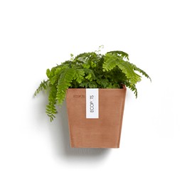 Ecopots Manhattan Small Rectangle Wall Planter - 5.9 in x 6.9 in x 5.9 in