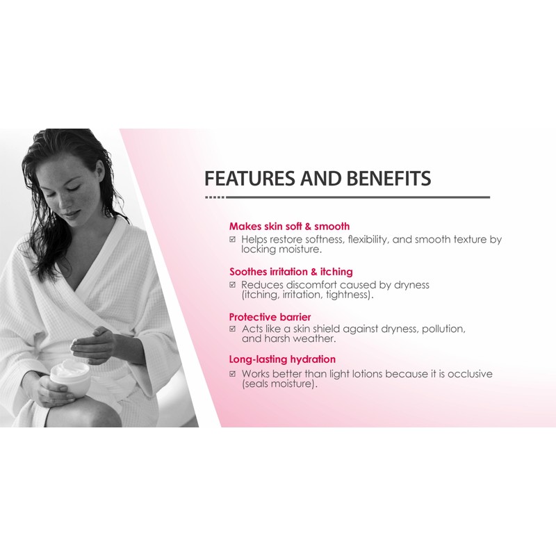 White Soft Paraffin 15% & Liquid Paraffin 6% Cream 500