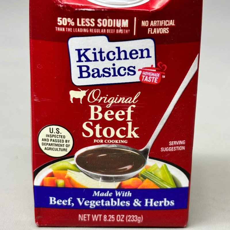 KITCHEN BASICS (12 PACK) Original Beef Stock 50% Less Sodium