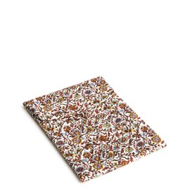 Vera Bradley Women's Cotton Large Envelope Tech Sleeve, Marrakesh Vines Cream