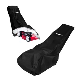 MINZHI Rasenmäher Abdeckung Wasserdicht 210D Oxford Polyester,Rasenmäherabdeckung,Rasenmäher Abdeckplane,Rasenmäher Abdeckung Wasserdicht,Anti-UV,mit Kordelzug und Aufbewahrungstasche(193x112x64cm)