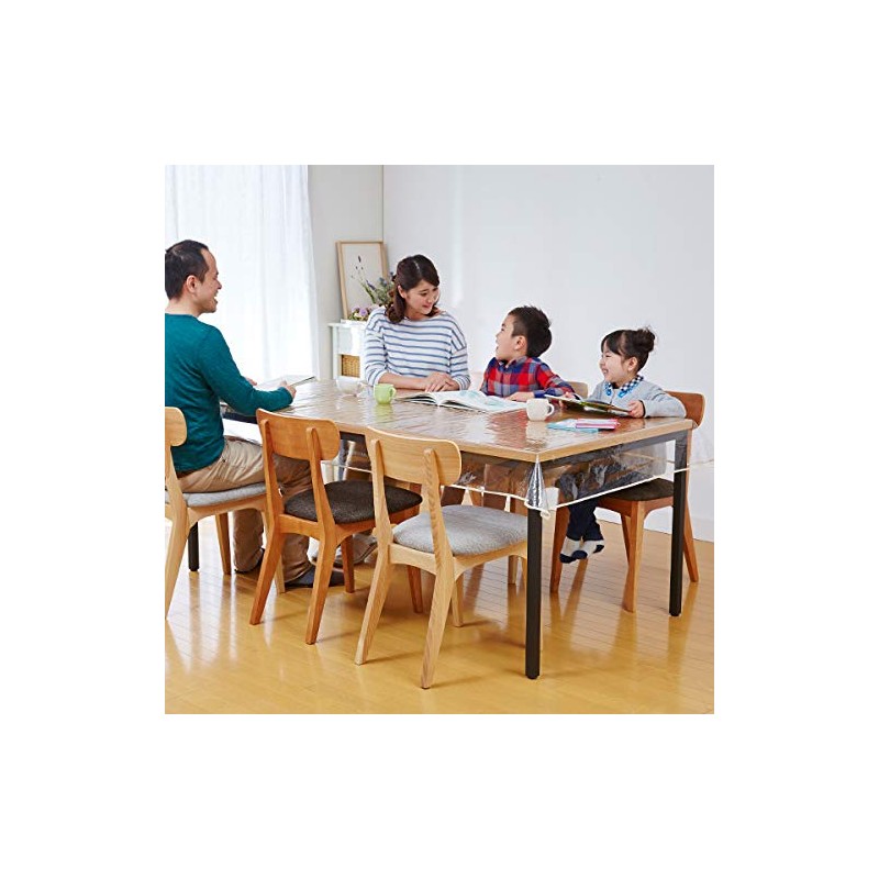iMedia Transparent Tablecloth 120x200cm PVC Table Mat Desk Mat Mat