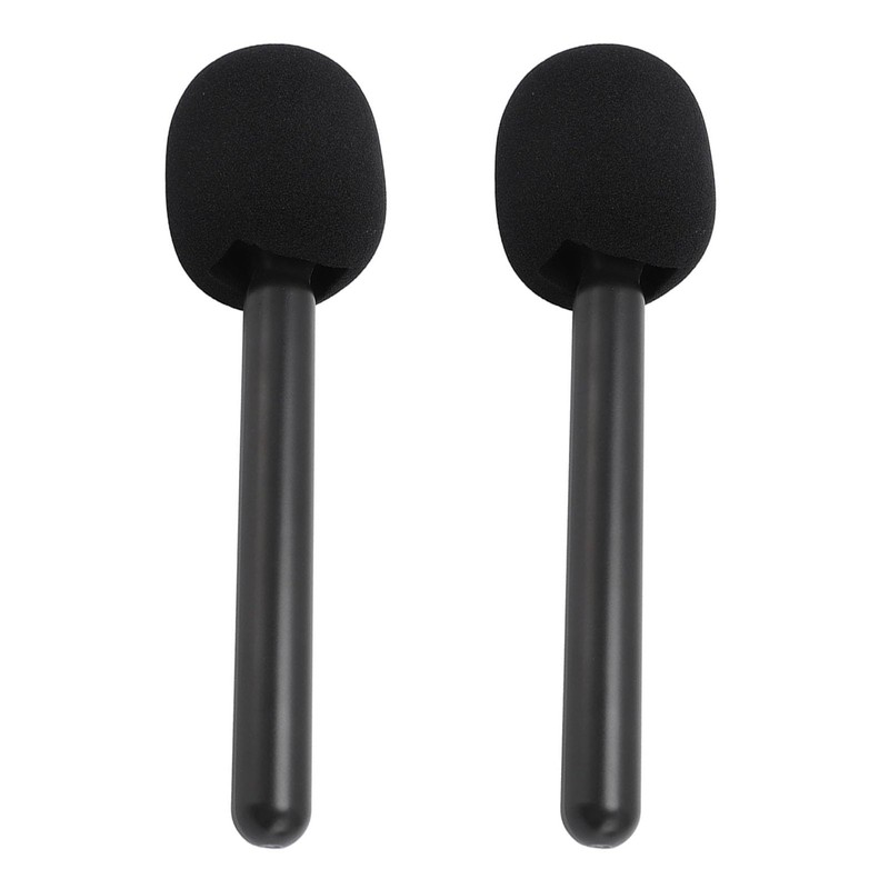 2 Pieces Interview Microphone Handheld Adapter Handheld Microphone Mount for