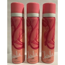Lot Of 3 Charlie Pink Body Fragrance Spray By Revlon Women - 2.5 oz each