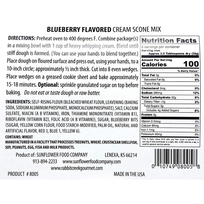 Rabbit Creek Scone Mix Variety Pack of 2 – Blueberry