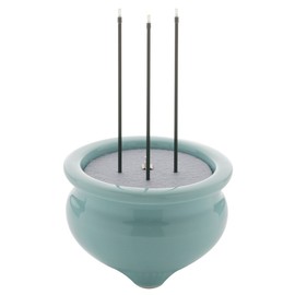 Buddhist Altar Sun Yasuragi Safe and Convenient Electronic Incense (Celadon / 2.5 inches)