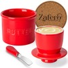 Zafero Butter Crock - Butter Dish with Lid for Countertop,