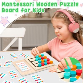Color Matching Puzzle Toys Montessori Brain Teasers Game for Kids Age 3 4 5 6 7 Years Old Road Trip Toys for Boys & Girls Handheld Games for Travel Ideal Christmas Birthday Gifts