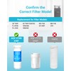 AQUA CREST XWF Refrigerator Water Filter, Replacement for GE® WR17X30702,