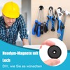 MIN CI Pack of 30 Black Magnets Strong 10 kg