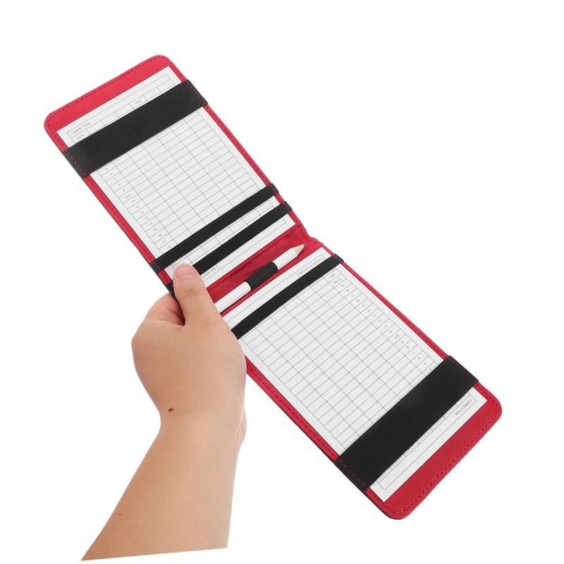 BIUDECO Golf Scorecard Holder Golf Yardage Book Golfing Notebook Portable