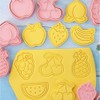 8-Piece 3D Fruity Cookie Cutters, Apple, Strawberry, Watermelon, Pineapple, Grape,