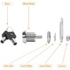 Thread Lock 16mm Tubular Cam Lock, 5/8" Single Cylinder Door